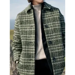 Beamwind Checked Wool Blend Coat