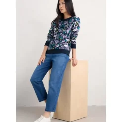 Bright Wave Printed Organic Cotton Sweatshirt