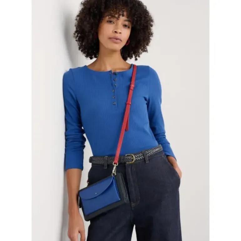 Early Orchid Long Sleeve Henley Top