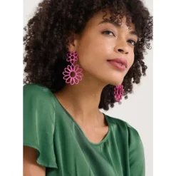 Flowering Rush Floral Earrings