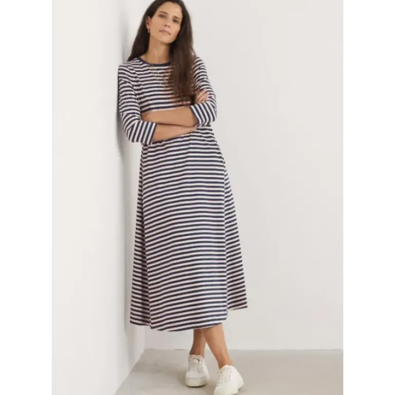 Ivey 3/4 Sleeve T-Shirt Dress in GOTS-Certified Organic Cotton Jersey