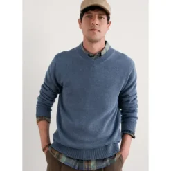 Men's Mainbrace Organic Cotton V-Neck Jumper