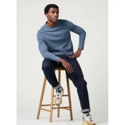 Men's Merthen Long Sleeve Top in GOTS-Certified Organic Cotton