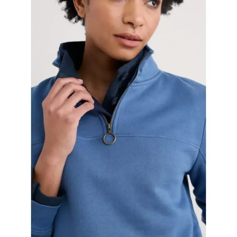 Navigation Jersey Quarter Zip Sweatshirt