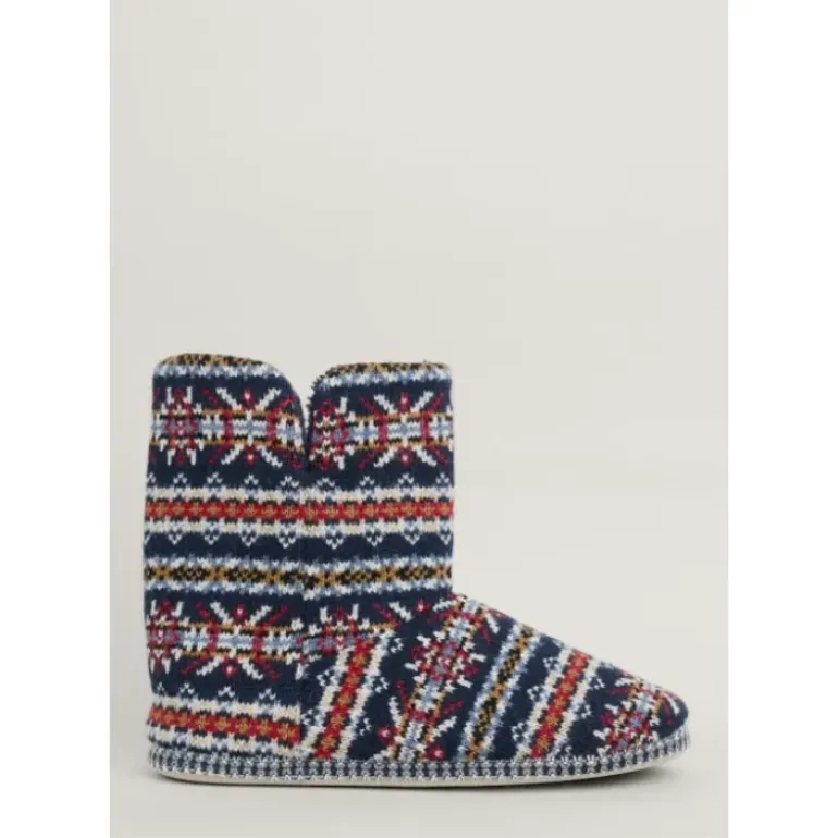 Northaway Men's Fair Isle Fleece Lined Slipper Boots
