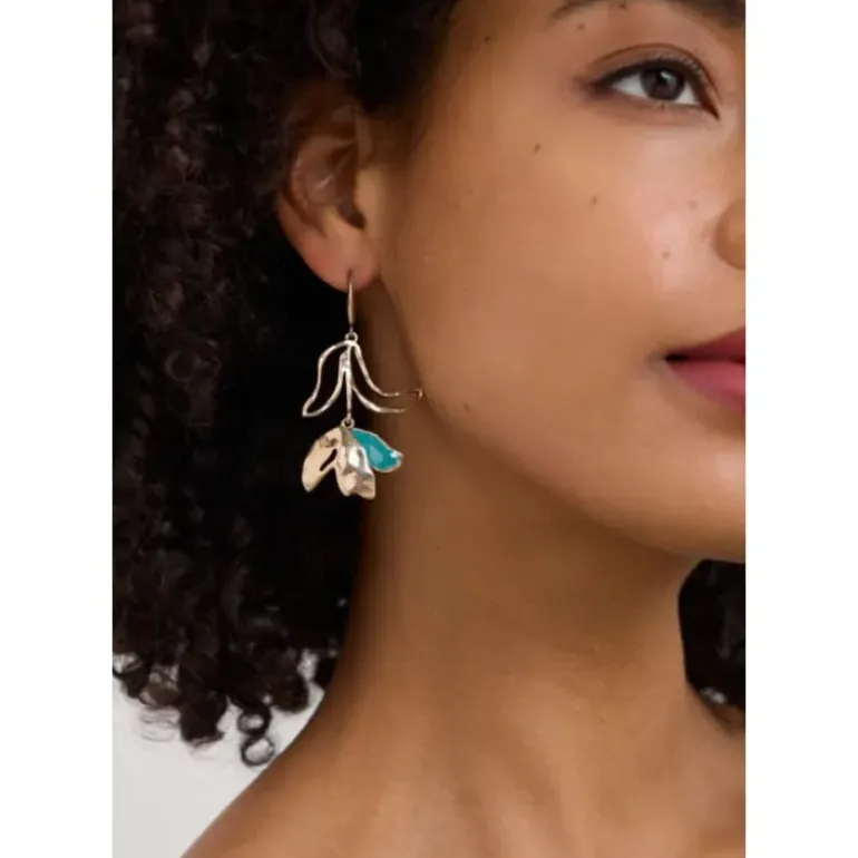 Precious Flower Drop Earrings