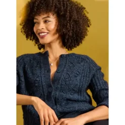 Sand Thistle Mohair-Blend Cardigan