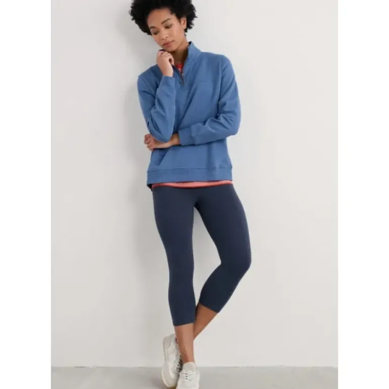 Sea Dance Cropped Leggings in GOTS-Certified Organic Cotton