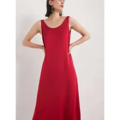 Starling Flight Satin Shift Dress