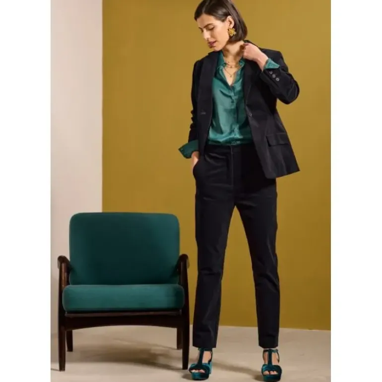 Star Rock Cotton Moleskin Tapered Trousers