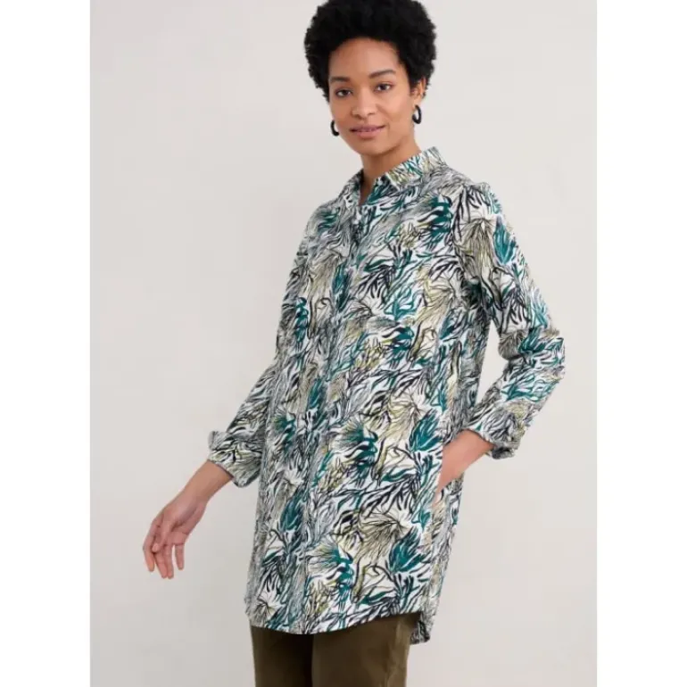 Waterworn Longline Shirt in GOTS-Certified Organic Cotton